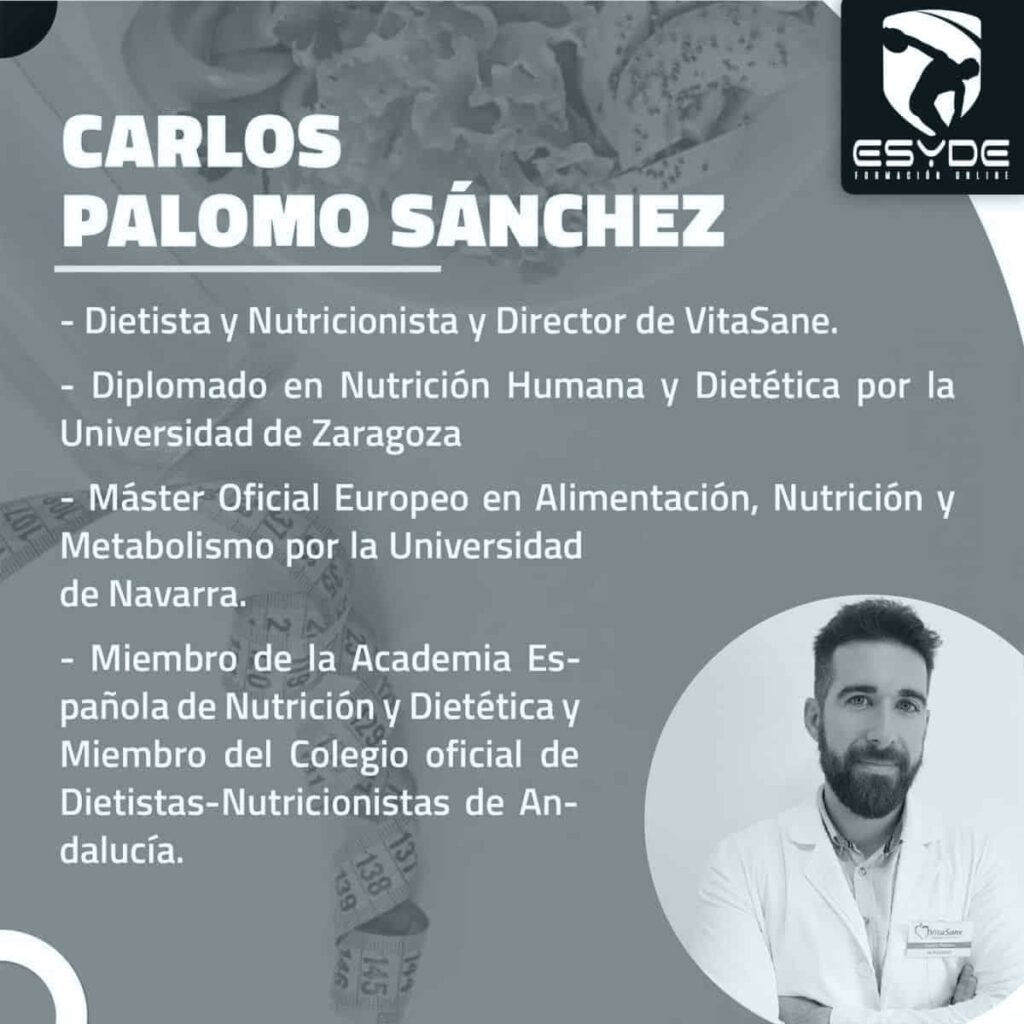 CARLOS PALOMO SANCHEZ De la suplementacion tradicional a la gastronomia deportiva ESYDE
